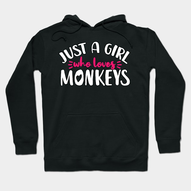 Monkey Primate Monkey Lover Hoodie by KAWAIITEE